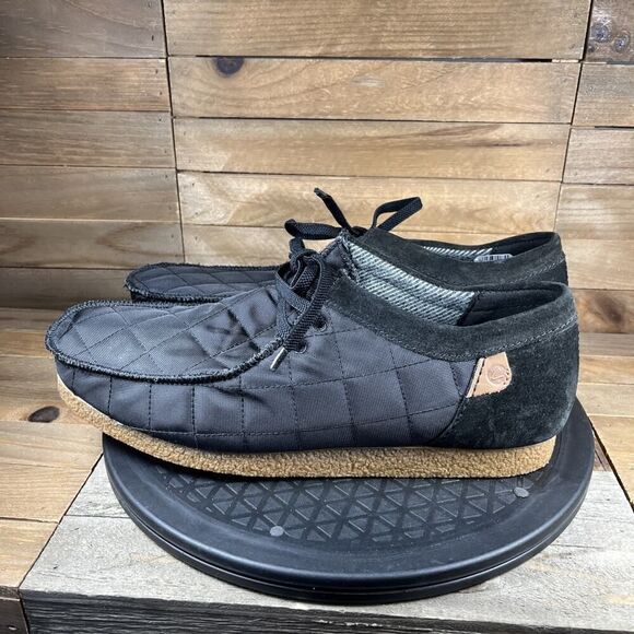 Clarks Mens Size US 10.5 Shacre II Step Black Casual Moccasin Shoes Lace Up NEW - Picture 3 of 11